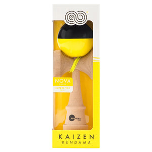 KENDAMA USA Kaizen Half Split - Nova Shape - Yellow & Black