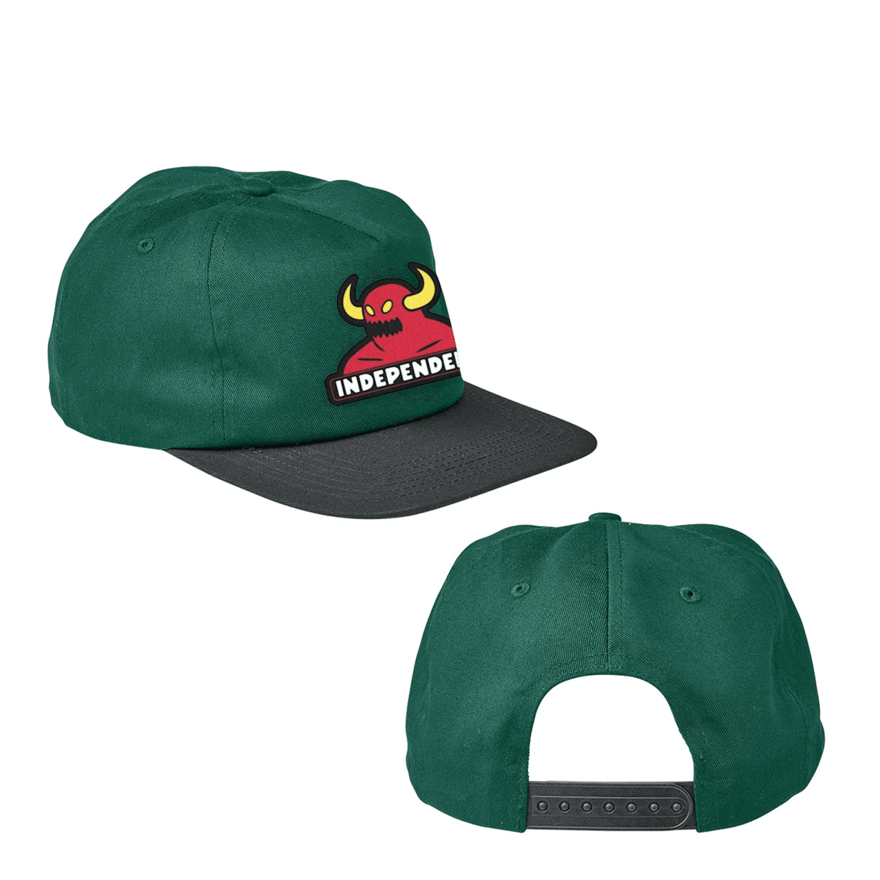 SALE - Independent Hat Toy Machine Bar Snapback Unstructured Mid Forest/Black