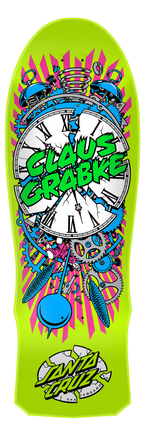 *** PRE-ORDER *** Santa Cruz Grabke Exploding Clock Reissue Skateboard Deck 10.04in x 29.83in