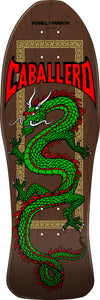 SALE - Powell Peralta Steve Caballero Chinese Dragon Reissue Skateboard Deck Brown Stain - 10 x 30