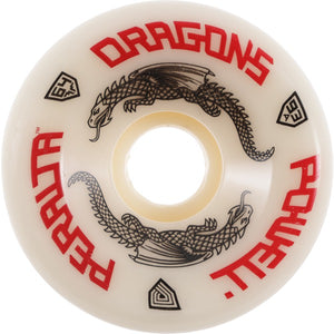 Powell Peralta Dragon Formula G-Bones Off White Skateboard Wheels 64mm 93a (Set of 4)