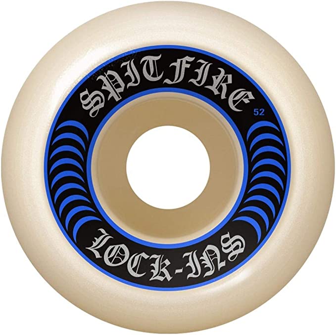 SALE - Spitfire Formula Four Lock-Ins Natural/Blue 99D Skateboard Wheels