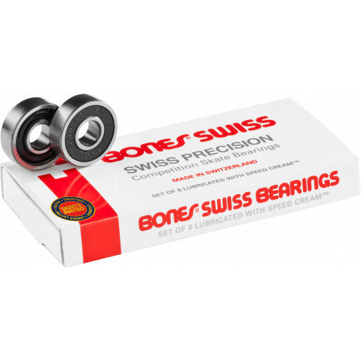 Bones Skateboard Bearings Original Swiss 8 Pack