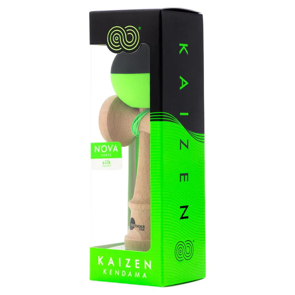 KENDAMA USA Kaizen Half Split - Nova Shape - Green & Black