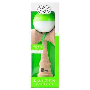 KENDAMA USA Kaizen Half Split - Nova Shape - Green & White