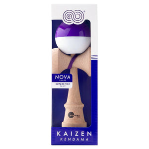 KENDAMA USA Kaizen Half Split - Nova Shape - Purple & White