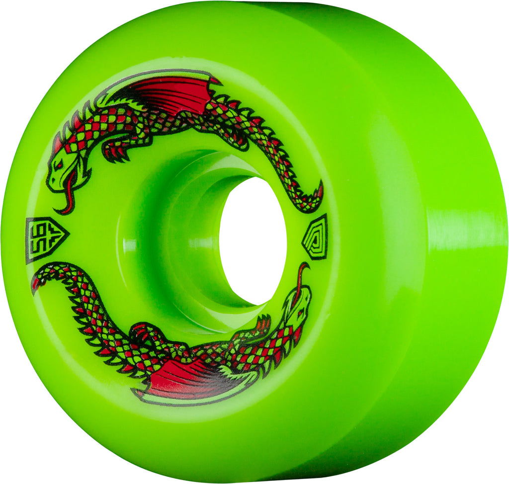 SALE - Powell Peralta Dragon Formula Skateboard Wheels 56mm x 36mm 93A 4pk Green