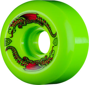 Powell Peralta Dragon Formula Skateboard Wheels 56mm x 36mm 93A 4pk Green