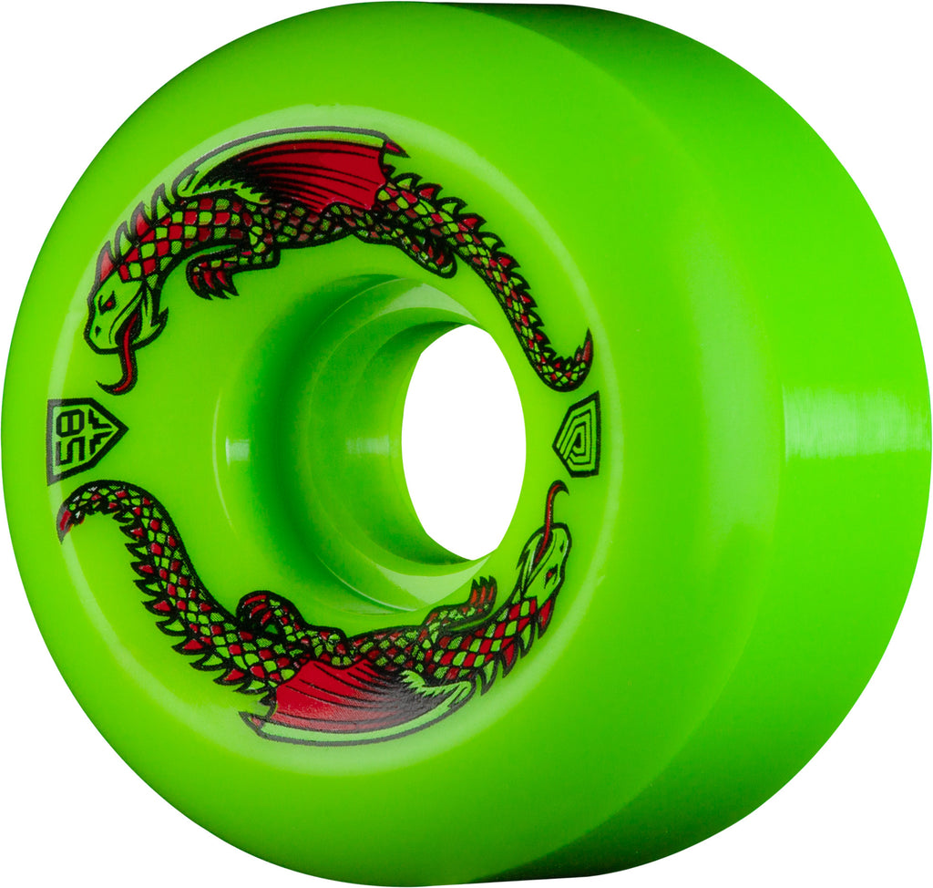 SALE - Powell Peralta Dragon Formula Skateboard Wheels 58mm x 33mm 93A 4pk Green