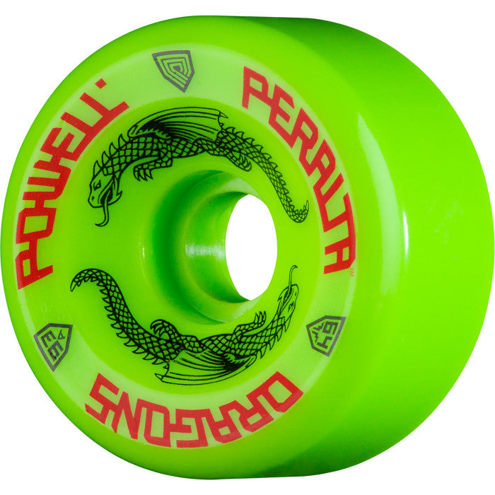 SALE - Powell Peralta Dragon Formula Skateboard Wheels 64mm x 36mm 93A 4pk Green