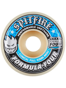 Spitfire Formula Four Conical Full 99a Wheels 52mm - 54mm